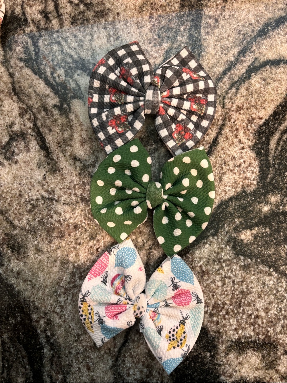 Christmas Clip In Bows